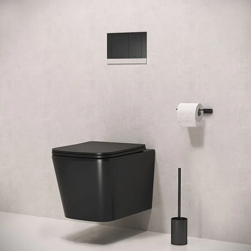 Клавиша смыва IDDIS Unifix (UNIS1MBi77) механическая, черный матовый Клавиша смыва IDDIS Unifix (UNIS1MBi77) механическая, черный матовый