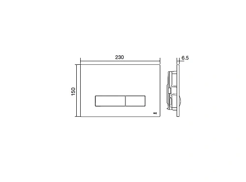 Клавиша смыва OLI Glam OLIpure 139180 механическая, хром матовый Клавиша смыва OLI Glam OLIpure 139180 механическая, хром матовый