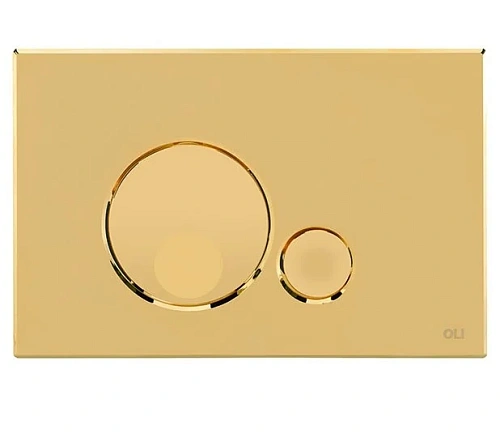 Клавиша смыва OLI Globe 152954 механическая, золотой Клавиша смыва OLI Globe 152954 механическая, золотой
