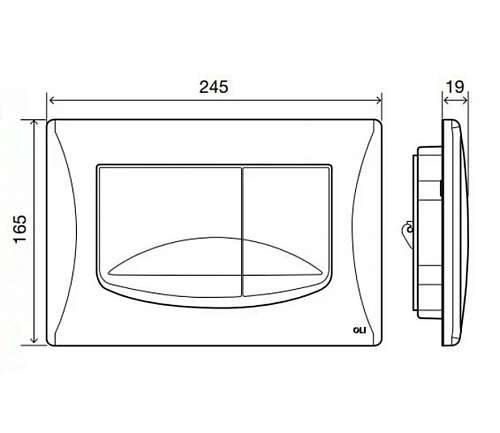 Клавиша смыва OLI RIVER 638508 механическая, золотой Клавиша смыва OLI RIVER 638508 механическая, золотой