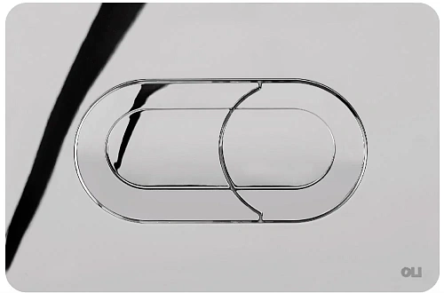 Клавиша смыва OLI SALINA 640084 пневматическая двухрежимная, хром глянцевый Клавиша смыва OLI SALINA 640084 пневматическая двухрежимная, хром глянцевый