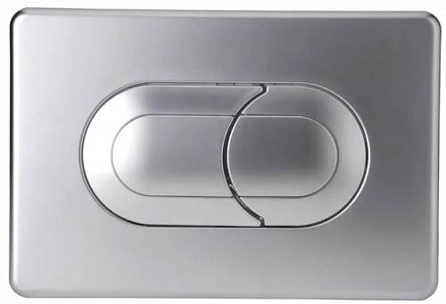 Клавиша смыва OLI SALINA 640086 пневматическая двухрежимная, хром матовый Клавиша смыва OLI SALINA 640086 пневматическая двухрежимная, хром матовый