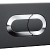 Клавиша смыва OLI SALINA 640097 пневматическая двухрежимная, черный soft-touch, хром глянцевый Клавиша смыва OLI SALINA 640097 пневматическая двухрежимная, черный soft-touch, хром глянцевый