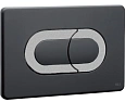 Клавиша смыва OLI SALINA 640099 пневматическая двухрежимная, черный soft-touch, хром матовый Клавиша смыва OLI SALINA 640099 пневматическая двухрежимная, черный soft-touch, хром матовый