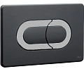Клавиша смыва OLI SALINA 640099 пневматическая двухрежимная, черный soft-touch, хром матовый Клавиша смыва OLI SALINA 640099 пневматическая двухрежимная, черный soft-touch, хром матовый