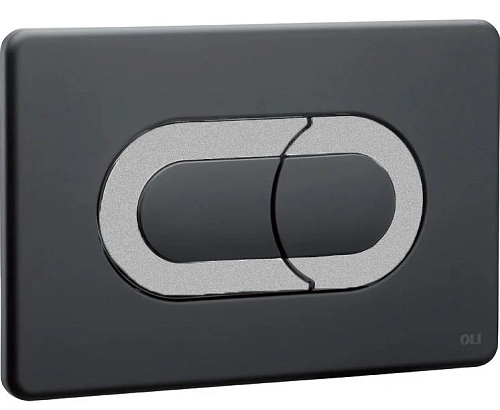 Клавиша смыва OLI SALINA 640099 пневматическая двухрежимная, черный soft-touch, хром матовый Клавиша смыва OLI SALINA 640099 пневматическая двухрежимная, черный soft-touch, хром матовый