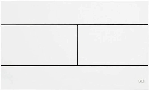 Клавиша смыва OLI SLIM 659041 механическая двухрежимная, белый Клавиша смыва OLI SLIM 659041 механическая двухрежимная, белый