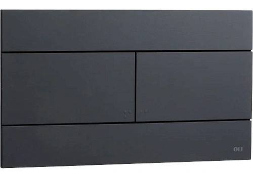 Клавиша смыва OLI SLIM 659055 механическая двухрежимная, черный Клавиша смыва OLI SLIM 659055 механическая двухрежимная, черный