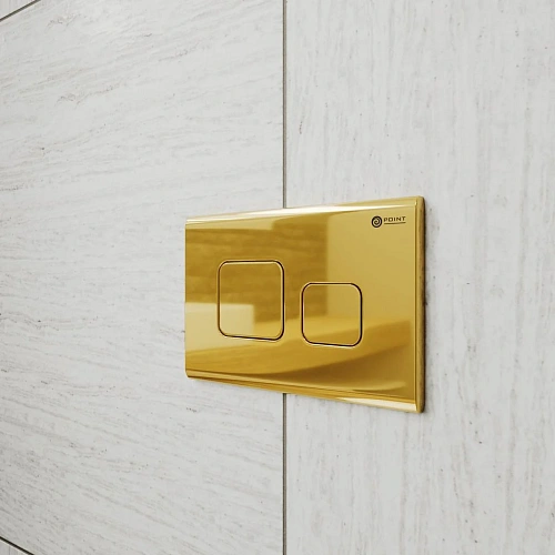 Клавиша смыва Point Афина PN44041G для инсталляции, золото Клавиша смыва Point Афина PN44041G для инсталляции, золото