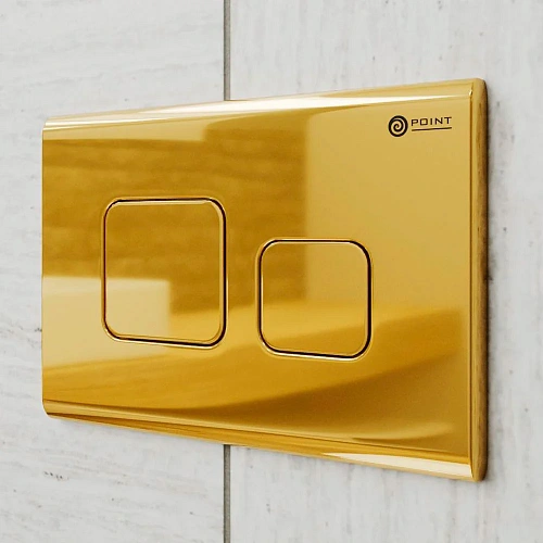 Клавиша смыва Point Афина PN44041G для инсталляции, золото Клавиша смыва Point Афина PN44041G для инсталляции, золото