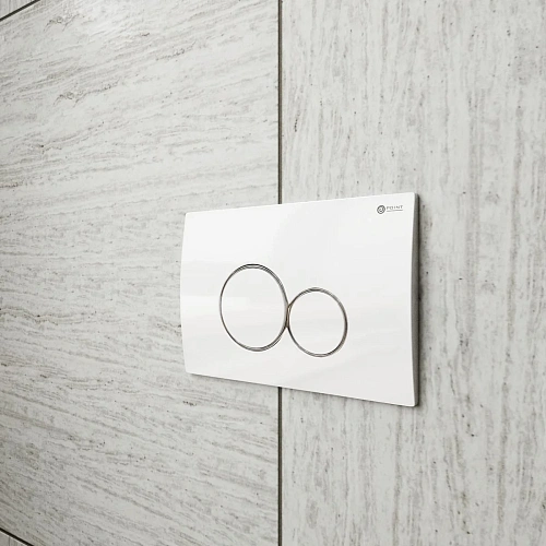 Клавиша смыва Point Виктория PN44061WC для инсталляции, белая/хром Клавиша смыва Point Виктория PN44061WC для инсталляции, белая/хром