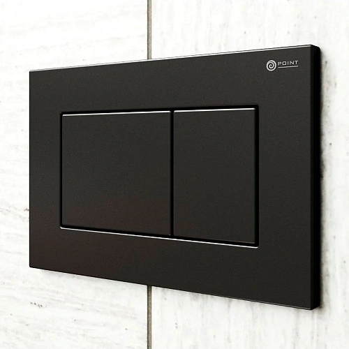 Клавиша смыва Point Ника PN44081BM для инсталляции, черная матовая Клавиша смыва Point Ника PN44081BM для инсталляции, черная матовая