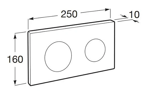 Клавиша смыва Roca PL-10 890089005 Клавиша смыва Roca PL-10 890089005