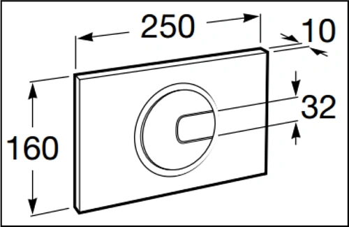 Клавиша смыва Roca PL-4 890098001 Клавиша смыва Roca PL-4 890098001