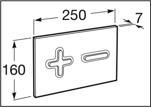 Клавиша смыва Roca PL-6 890085002 Клавиша смыва Roca PL-6 890085002