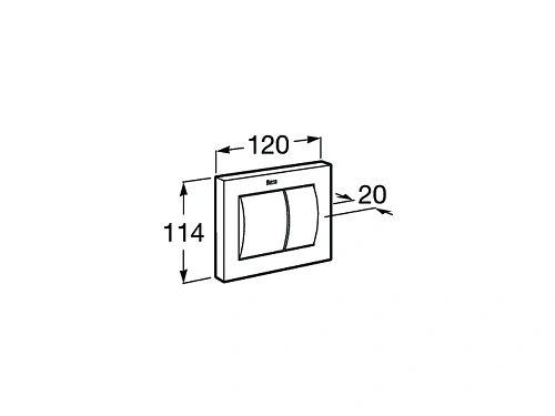 Клавиша смыва Roca пневматическая PL-N1 890066000 Клавиша смыва Roca пневматическая PL-N1 890066000
