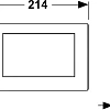 Клавиша смыва TECEplanus для одинарной системы смыва 9240310 Клавиша смыва TECEplanus для одинарной системы смыва 9240310