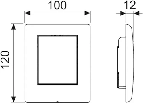 Клавиша смыва TECEplanus с картриджем для писсуара 9242314 Клавиша смыва TECEplanus с картриджем для писсуара 9242314