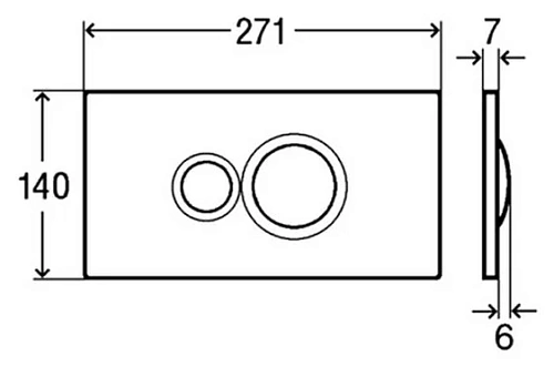 Клавиша смыва Viega Visign for Style 10 596316 (белая) Клавиша смыва Viega Visign for Style 10 596316 (белая)