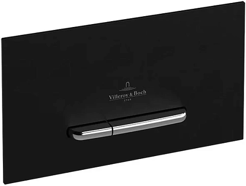 Клавиша смыва Villeroy & Boch ViConnect 922160RB (9221 60 RB) стекло, черный глянцевый Клавиша смыва Villeroy & Boch ViConnect 922160RB (9221 60 RB) стекло, черный глянцевый