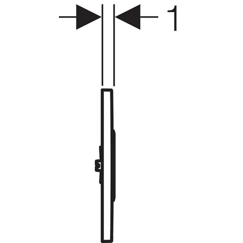 Клавиша смыва для писсуара GEBERIT Sigma 10 (230В) 116.025.SN.1 Клавиша смыва для писсуара GEBERIT Sigma 10 (230В) 116.025.SN.1