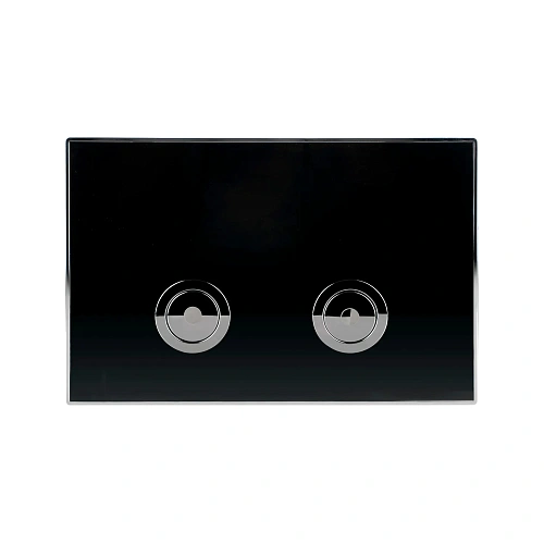 Клавиша смыва для пневматической инсталляции Point Венера, черный/хром, PN44071BC Клавиша смыва для пневматической инсталляции Point Венера, черный/хром, PN44071BC