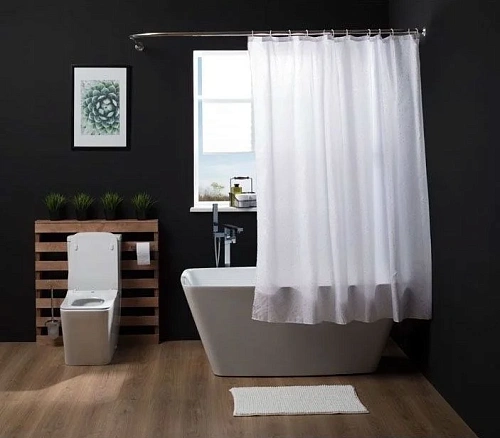 Коврик Aquanet MA3358G 75см, белый Коврик Aquanet MA3358G 75см, белый