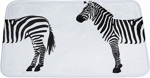 Коврик Aquanet MA3413A 75см, зебры Коврик Aquanet MA3413A 75см, зебры