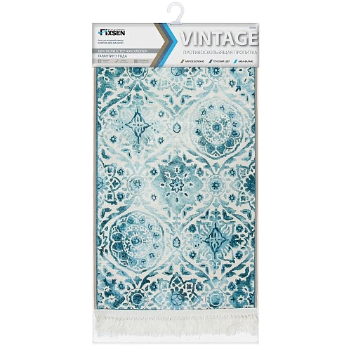 Коврик Fixsen VINTAGE FX-7000T, бирюзовый, 70х80 см Коврик Fixsen VINTAGE FX-7000T, бирюзовый, 70х80 см