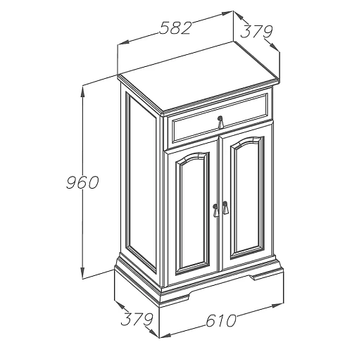 Комод Opadiris Риспекто, орех антикварный, вар. 2 00-00006512 Комод Opadiris Риспекто, орех антикварный, вар. 2 00-00006512