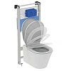 Комплект 3 в 1 Ideal Standard K819501PA15 инсталляция PROSYS с подвесным унитазом CONNECT AIR Rimles Комплект 3 в 1 Ideal Standard K819501PA15 инсталляция PROSYS с подвесным унитазом CONNECT AIR Rimles