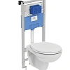 Комплект 3 в 1 Ideal Standard K881201PT15 инсталляция PROSYS с подвесным унитазом EUROVIT Rimless K8 Комплект 3 в 1 Ideal Standard K881201PT15 инсталляция PROSYS с подвесным унитазом EUROVIT Rimless K8
