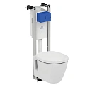 Комплект 3 в 1 Ideal Standard W220101 инсталляция PROSYS с подвесным унитазом и с сиденьем CONNECT E Комплект 3 в 1 Ideal Standard W220101 инсталляция PROSYS с подвесным унитазом и с сиденьем CONNECT E