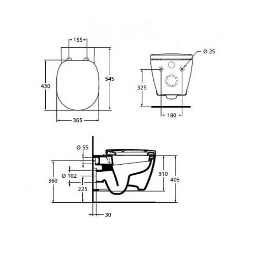 Комплект 3 в 1 Ideal Standard W880101 инсталляция TE-MA NEW W3710AA с подвесным унитазом CONNECT E80 Комплект 3 в 1 Ideal Standard W880101 инсталляция TE-MA NEW W3710AA с подвесным унитазом CONNECT E80