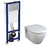 Комплект 3 в 1 Ideal Standard W880101 инсталляция TE-MA NEW W3710AA с подвесным унитазом CONNECT E80