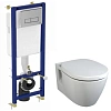 Комплект 3 в 1 Ideal Standard W880101 инсталляция TE-MA NEW W3710AA с подвесным унитазом CONNECT E80 Комплект 3 в 1 Ideal Standard W880101 инсталляция TE-MA NEW W3710AA с подвесным унитазом CONNECT E80