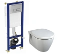 Комплект 3 в 1 Ideal Standard W880101 инсталляция TE-MA NEW W3710AA с подвесным унитазом CONNECT E80 Комплект 3 в 1 Ideal Standard W880101 инсталляция TE-MA NEW W3710AA с подвесным унитазом CONNECT E80