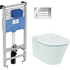 Комплект 4 в 1 Ideal Standard E212801 с подвесным унитазом CONNECT AIR AquaBlade E005401, сиденьем C Комплект 4 в 1 Ideal Standard E212801 с подвесным унитазом CONNECT AIR AquaBlade E005401, сиденьем C