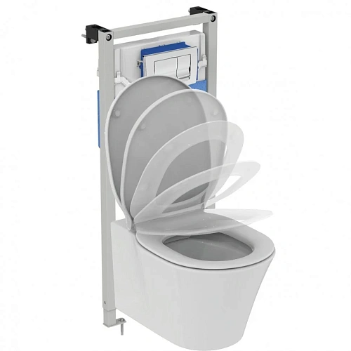 Комплект 4 в 1 Ideal Standard K819501PA с подвесным унитазом CONNECT AIR RIMLESS K819501, сиденьем C Комплект 4 в 1 Ideal Standard K819501PA с подвесным унитазом CONNECT AIR RIMLESS K819501, сиденьем C
