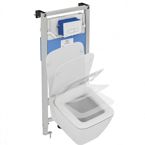 Комплект 4 в 1 Ideal Standard P387001 с подвесным унитазом STRADA II AquaBlade T359601, сидением T36 Комплект 4 в 1 Ideal Standard P387001 с подвесным унитазом STRADA II AquaBlade T359601, сидением T36