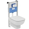 Комплект 4 в 1 Ideal Standard R030001 с подвесным унитазом ESEDRA AquaBlade T386001, сиденьем ESEDRA