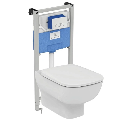 Комплект 4 в 1 Ideal Standard R030001 с подвесным унитазом ESEDRA AquaBlade T386001, сиденьем ESEDRA Комплект 4 в 1 Ideal Standard R030001 с подвесным унитазом ESEDRA AquaBlade T386001, сиденьем ESEDRA