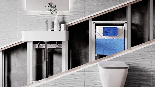 Комплект 4 в 1 Ideal Standard T387201 с подвесным унитазом TESI AquaBlade T007901, сиденьем TESI T35 Комплект 4 в 1 Ideal Standard T387201 с подвесным унитазом TESI AquaBlade T007901, сиденьем TESI T35