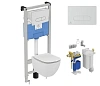 Комплект 5 в 1 Ideal Standard R029901 унитаз подвесной TESI AquaBlade T007901 и инсталляцией PROSYS
