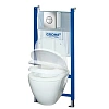 Комплект 5-в-1 GROHE Solido: Унитаз подвесной с сиденьем и крышкой + система инсталляции с панелью с 38950000 Комплект 5-в-1 GROHE Solido: Унитаз подвесной с сиденьем и крышкой + система инсталляции с панелью с 38950000