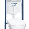 Комплект 5-в-1 GROHE Solido: Унитаз подвесной с сиденьем и крышкой + система инсталляции с панелью с 38950000 Комплект 5-в-1 GROHE Solido: Унитаз подвесной с сиденьем и крышкой + система инсталляции с панелью с 38950000