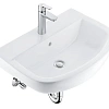 Комплект GROHE Bau Ceramic: раковина подвесная, смеситель однорычажный, угловые вентили, сифон для р 39643000 Комплект GROHE Bau Ceramic: раковина подвесная, смеситель однорычажный, угловые вентили, сифон для р 39643000
