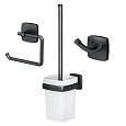 Комплект аксессуаров AM.PM Gem AK90T2003B для зоны туалета, черный Комплект аксессуаров AM.PM Gem AK90T2003B для зоны туалета, черный