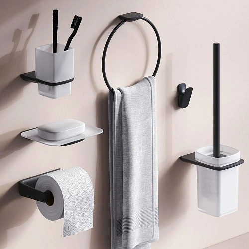 Комплект аксессуаров AM.PM Inspire V2.0 AK50D1206B для зоны красоты и туалета, черный Комплект аксессуаров AM.PM Inspire V2.0 AK50D1206B для зоны красоты и туалета, черный