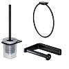 Комплект аксессуаров AM.PM Inspire V2.0 AK50T1103B для зоны туалета, черный Комплект аксессуаров AM.PM Inspire V2.0 AK50T1103B для зоны туалета, черный